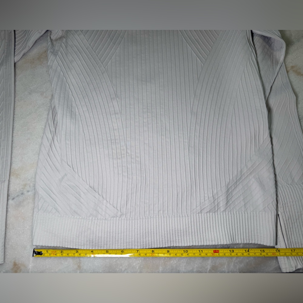 Lululemon White Ribbed Sweater - Picture 6 of 7